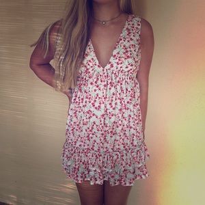 Red flowery dress from Forever 21